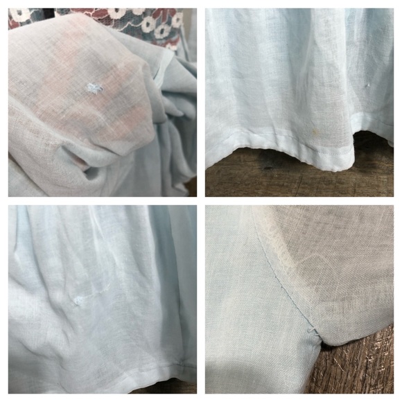 Vintage Gunne Sax Blue Boho Maxi Prairie Dress - Picture 15 of 16